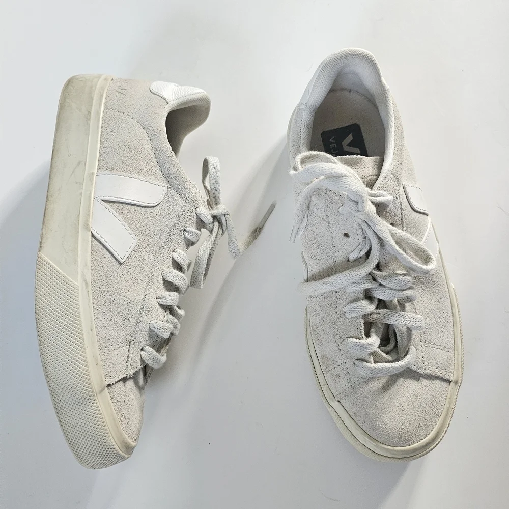 Veja Campo Suede Sneaker - "Natural White" - Picture 3 of 11
